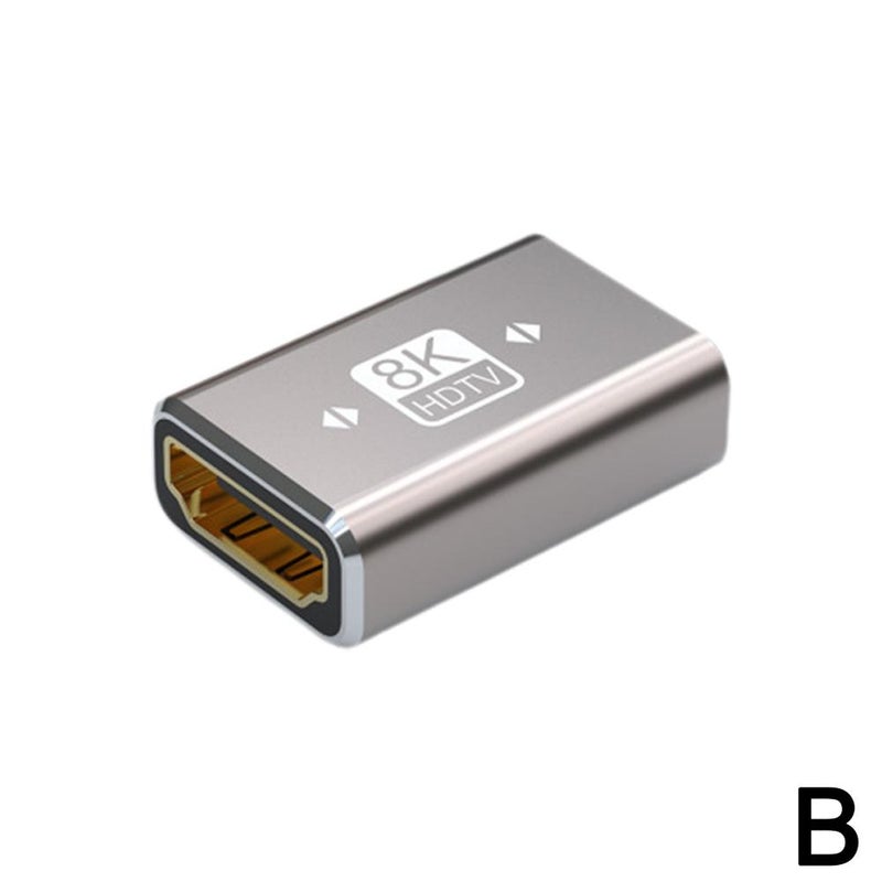 High-definition aluminum shell 8K 60Hz HDTV adapter, straight-through AF-AM version 2.1